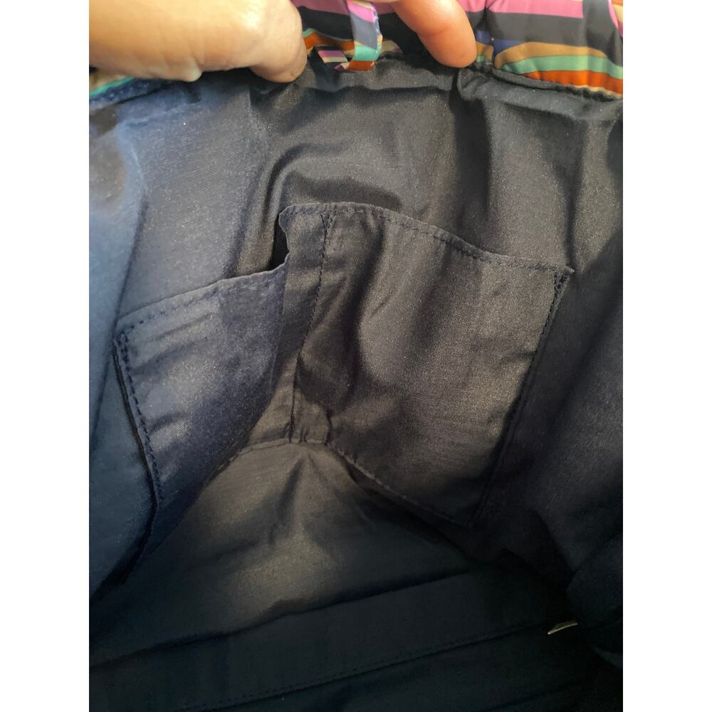 Vera Bradley Large East West Tote in the Retro Ribbons pattern. - Picture 5 of 9